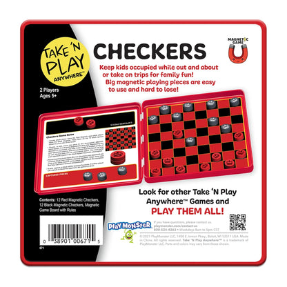 Magnetic Game Checkers / Juego de Damas Chinas Magnético Accesorios Patch Products