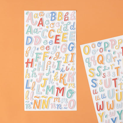 Especial Thickers Stickers / Estampas Gruesas de Alfabeto Stickers American Crafts