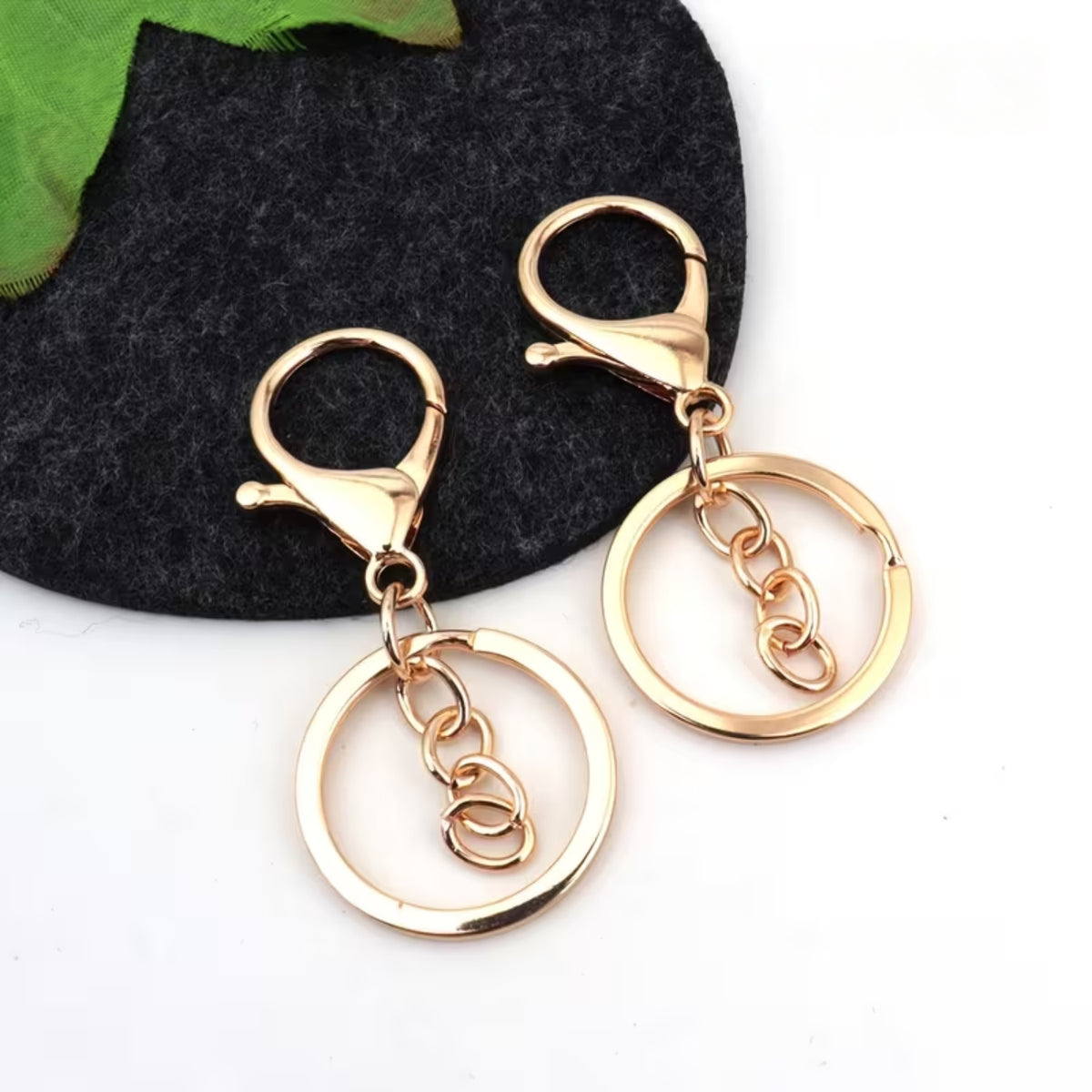 5pz Herraje para Llaveros color Dorado Accesorios Hobbees