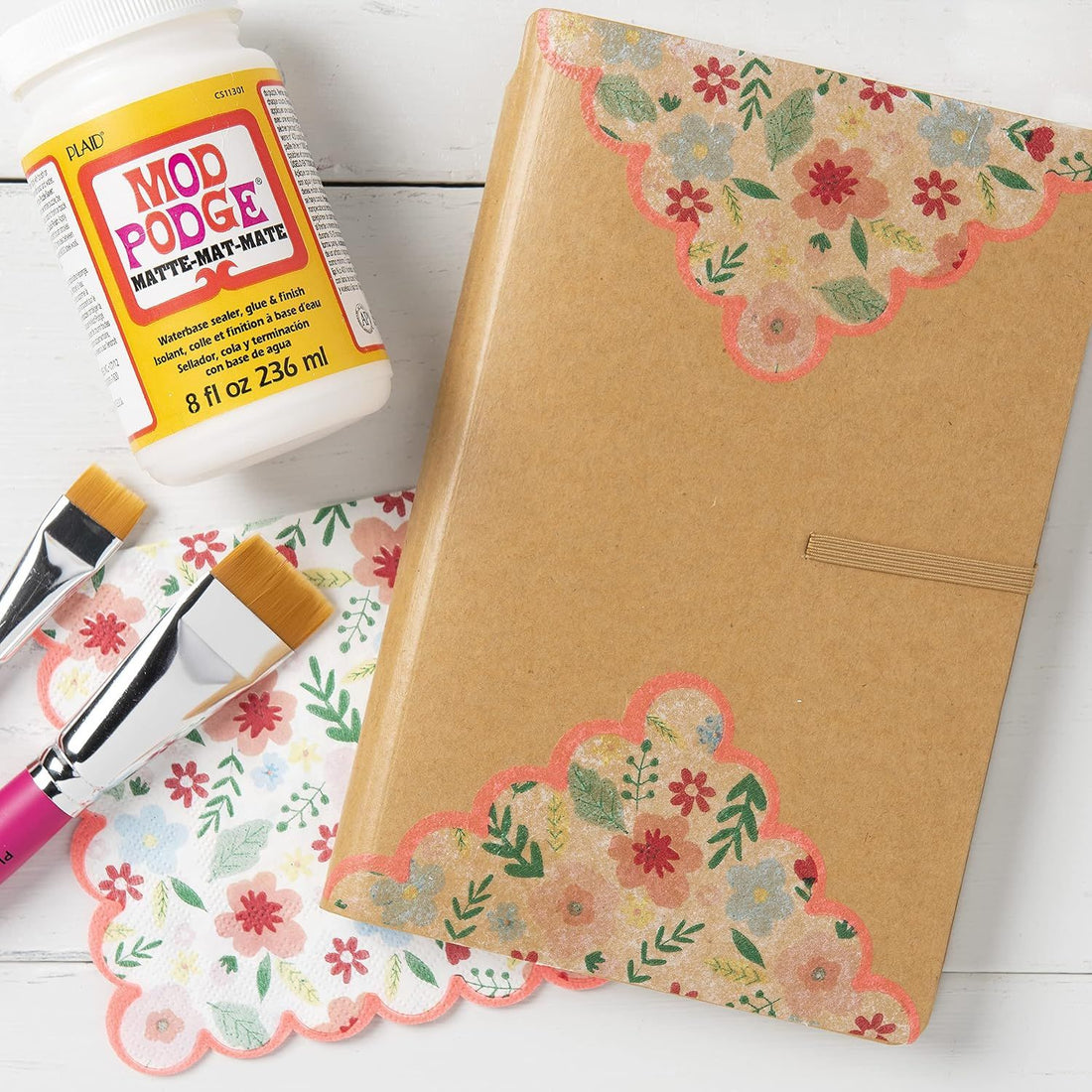 Mod Podge Matte 236 ml / Pegamento Barniz Sellador Acabado Mate Adhesivos / Pegamentos Plaid