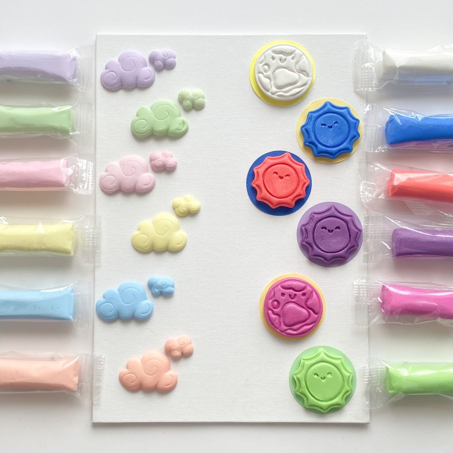 Set Air Dry Modeling Clay / Set Arcilla Para Modelar 12 Colores Modelado Smarta