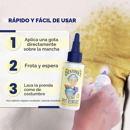 Secret Spot Remover / Removedor de Manchas Pintura para Tela Grandma&