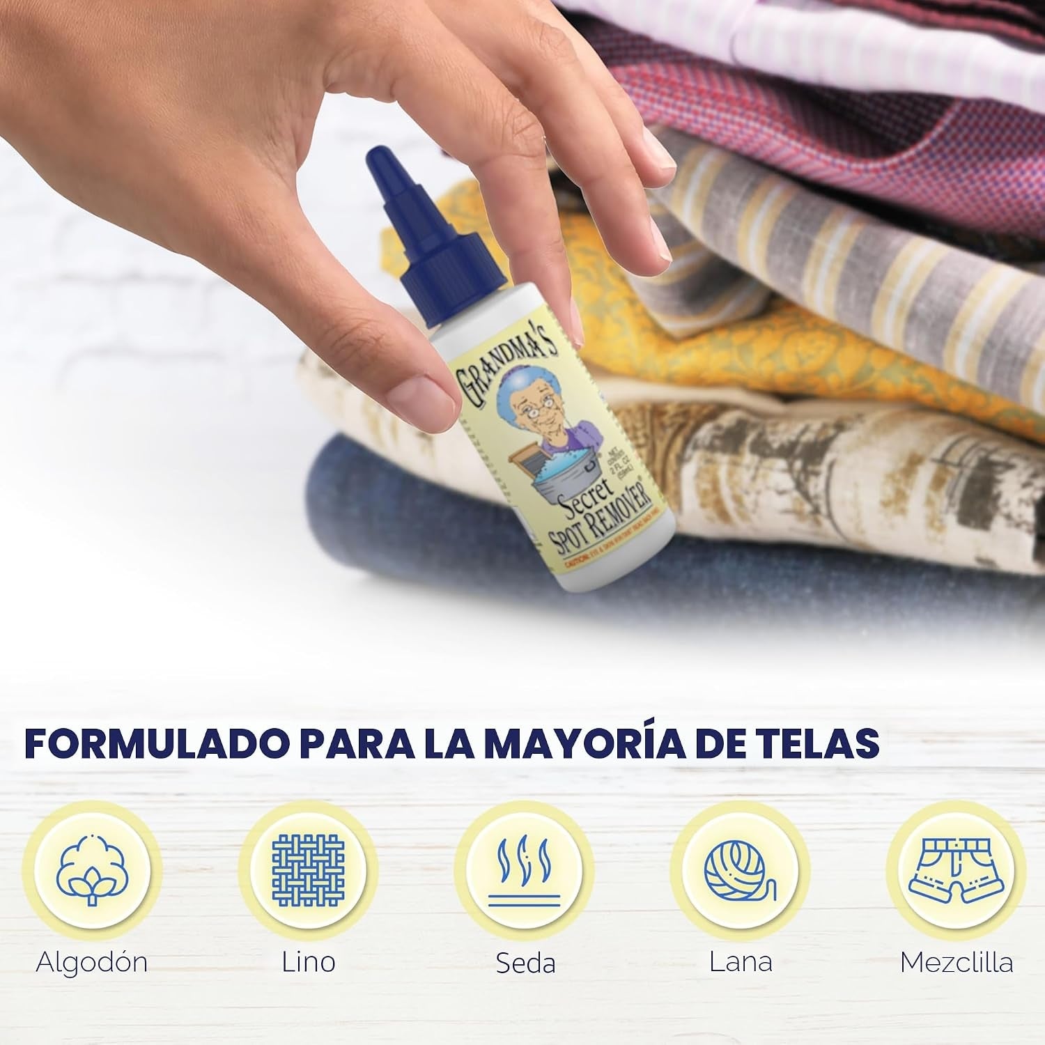 Secret Spot Remover / Removedor de Manchas Pintura para Tela Grandma&
