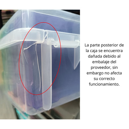 EA Translucent Plastic Storage / Organizador de Plástico con 16 Cajitas Almacenamiento y Organización We R Memory Keepers