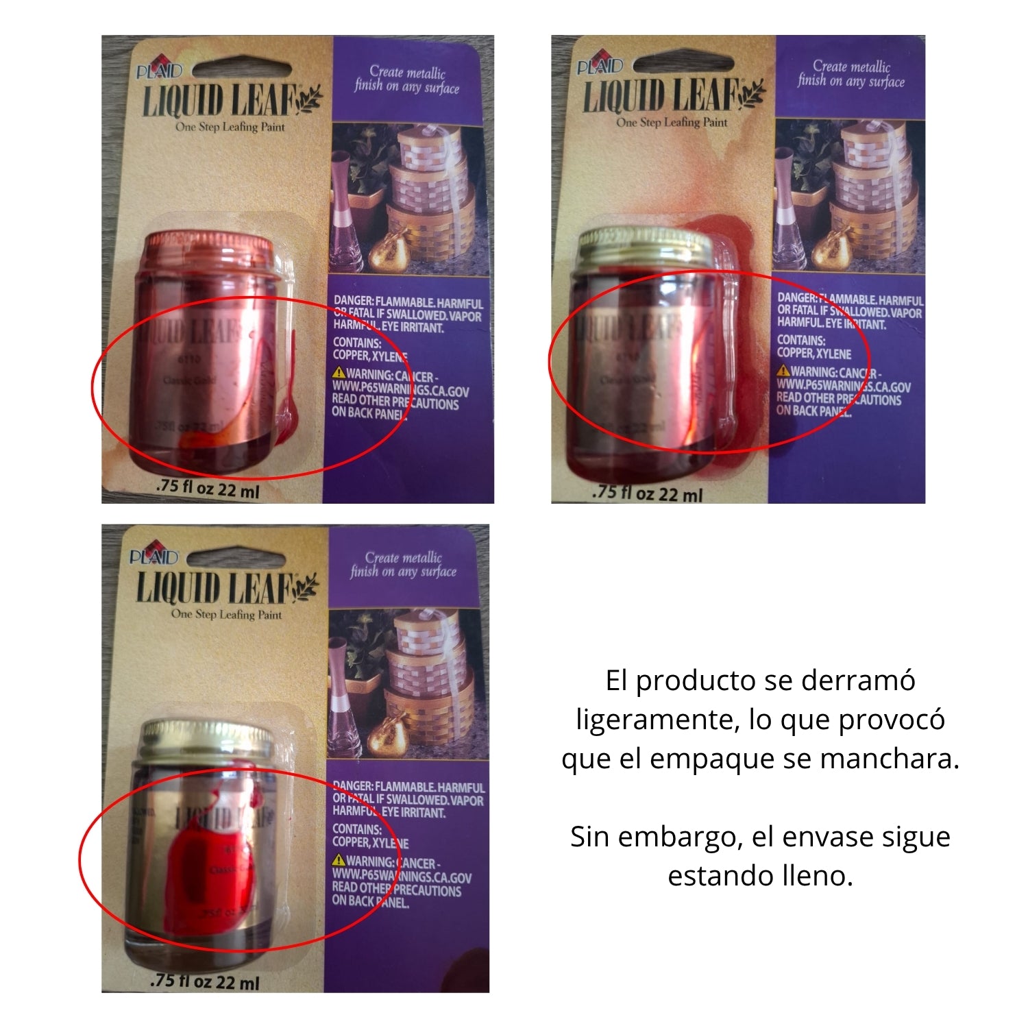 EA Liquid Leaf Paint Gold / Hoja de Oro Líquido