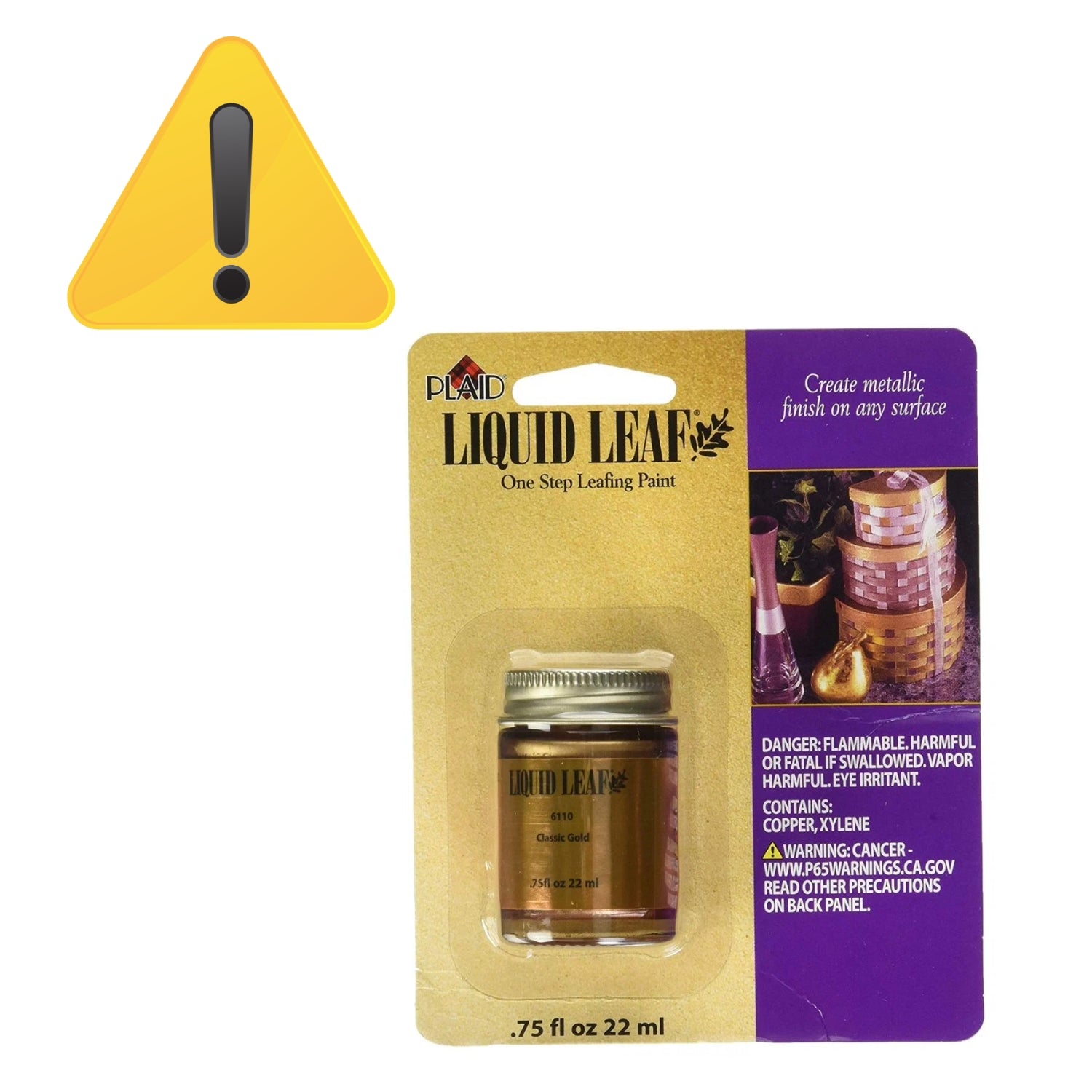 EA Liquid Leaf Paint Gold / Hoja de Oro Líquido