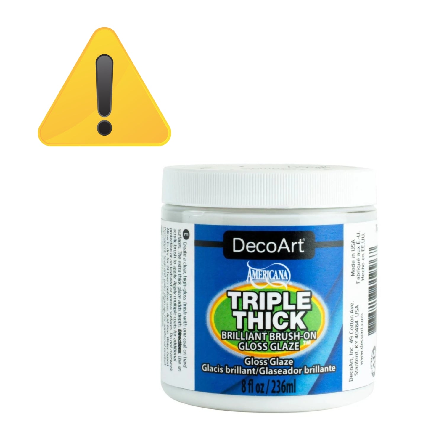 EA Triple Thick Brilliant Brush-On Gloss Glaze 236 ml / Barniz Vitrificante