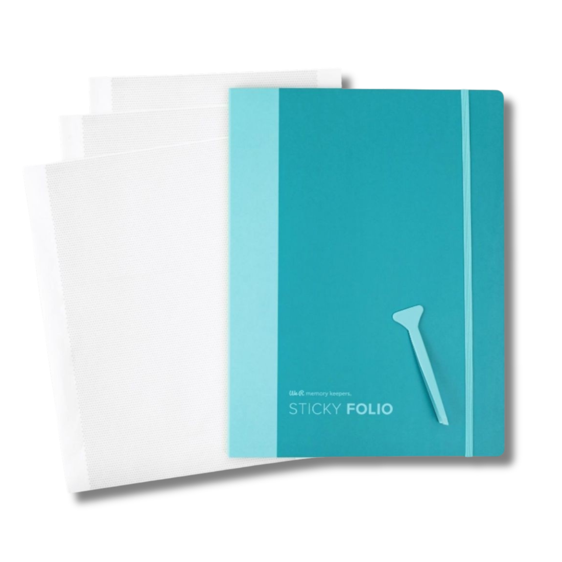 Sticky Folio / Carpeta Azul para Hacer Stickers Adhesivos / Pegamentos We R Makers