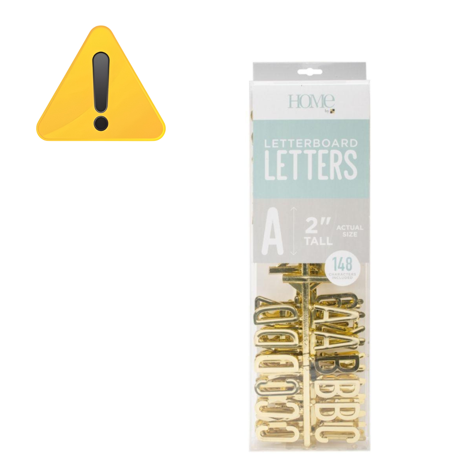 EA Gold 2" Letters / Letras Color Oro Para Tablero