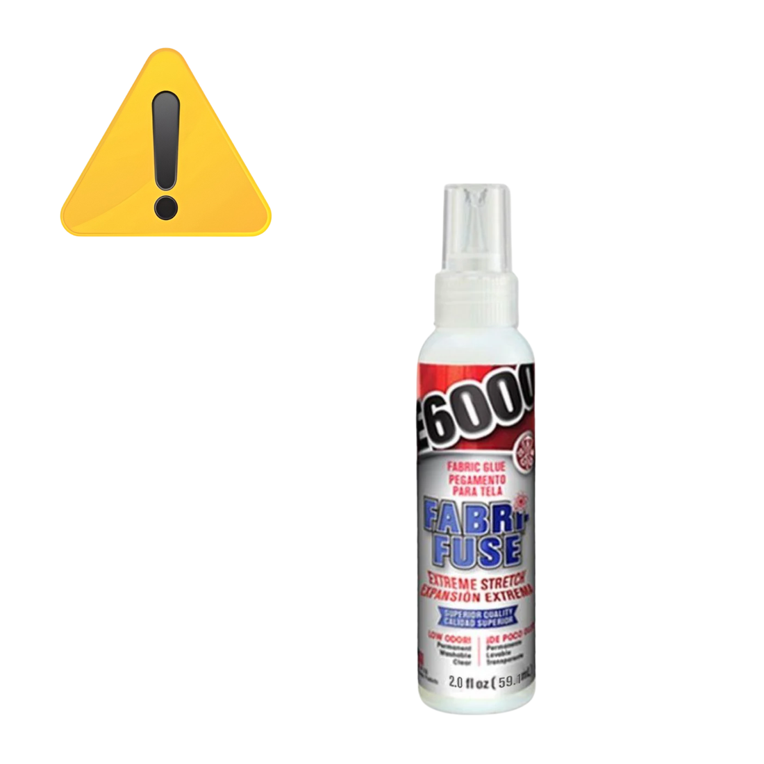 EA E6000 Fabri-Fuse Adhesive 59ml / Pegamento para Textiles y Adornos Adhesivos / Pegamentos Eclectic