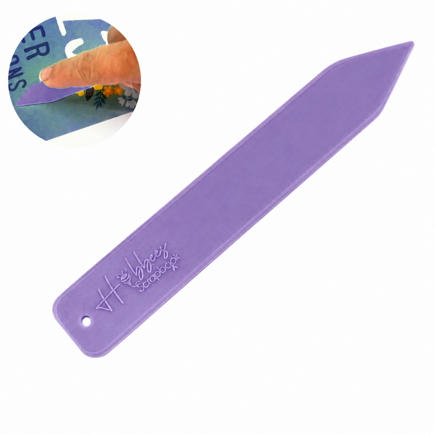 Herramienta de Metacrilato para Doblar y Marcar Morado