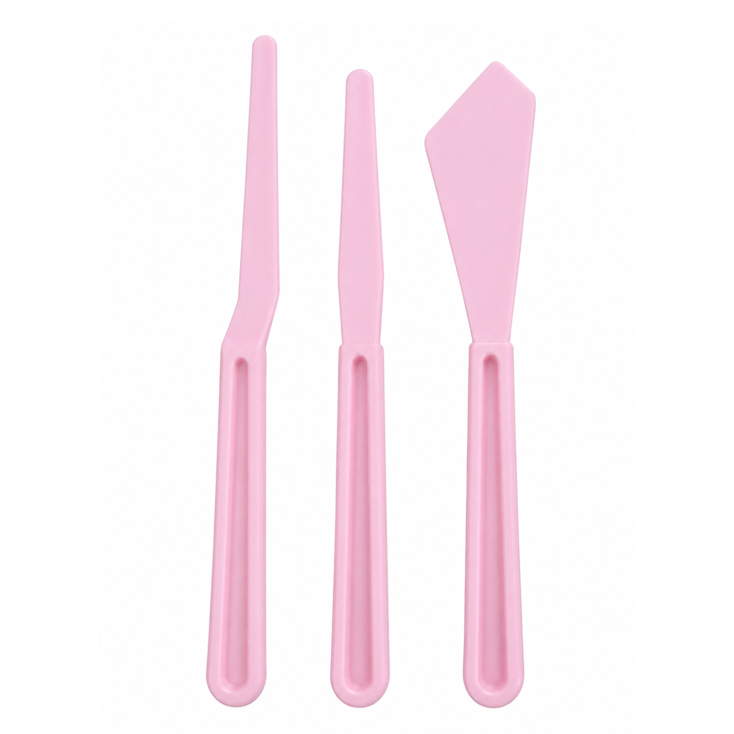 Set Plastic Palette Knives  / Set Espátulas de plástico Rosa