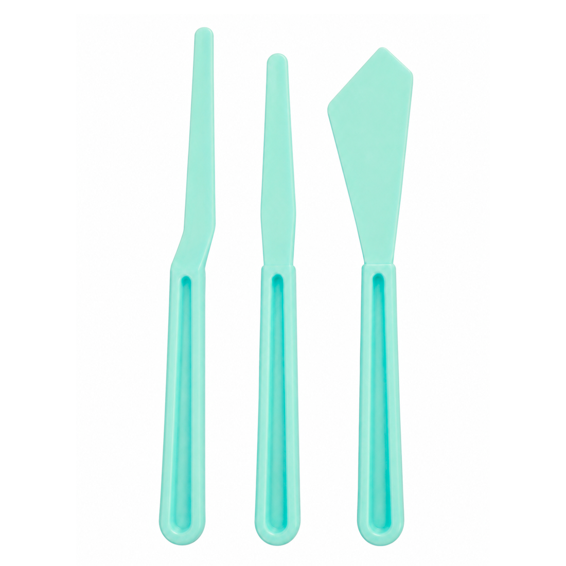 Set Plastic Palette Knives / Set Espátulas de plástico Aqua Pinceles y Brochas Hobbees