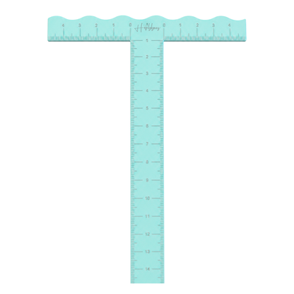 Regla "T" 15cm Aqua