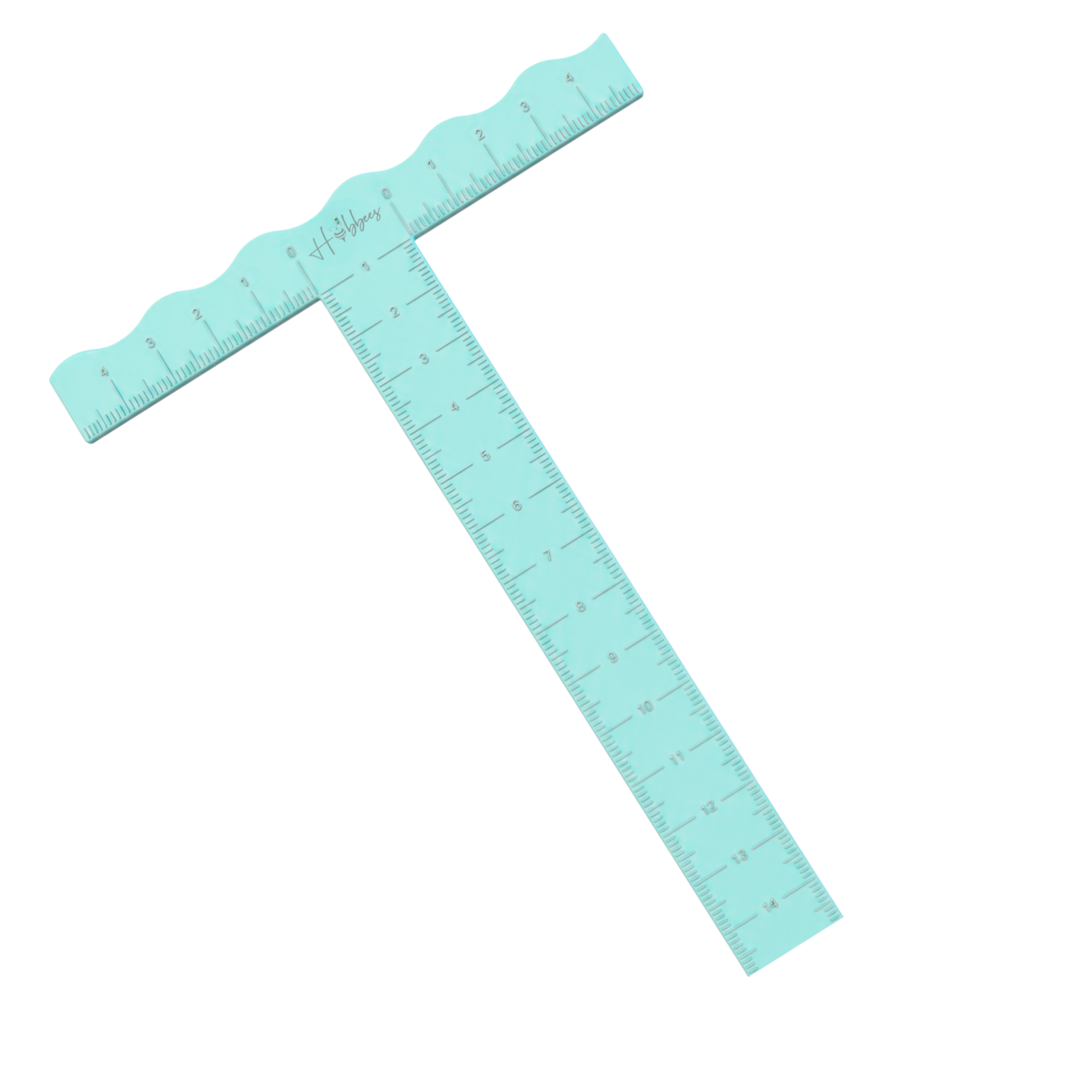 Regla "T" 15cm Aqua