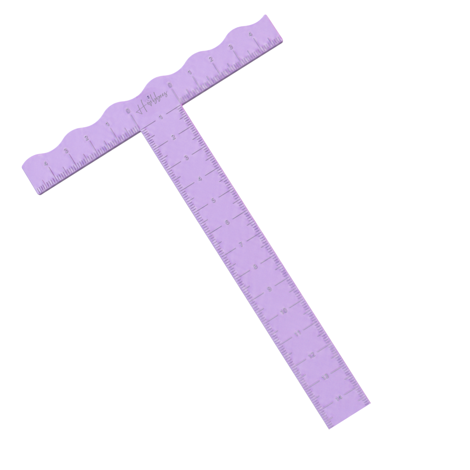 Regla "T" 15cm Lila