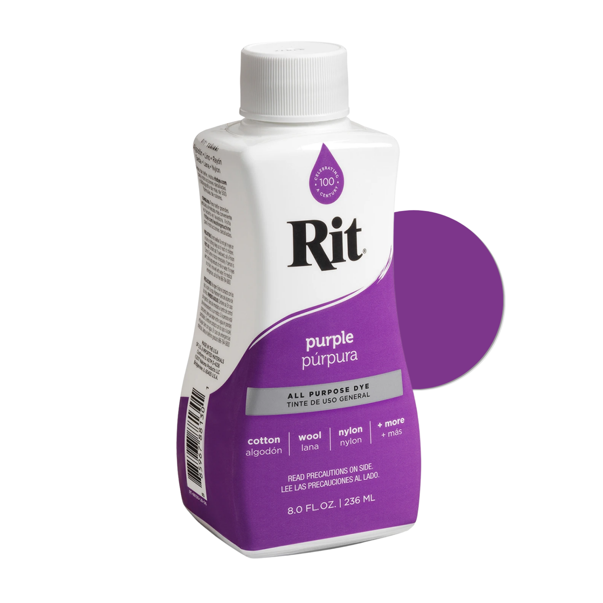 Rit Dye Liquid Purple / Líquido para Teñir Morado Pintura para Tela Rit