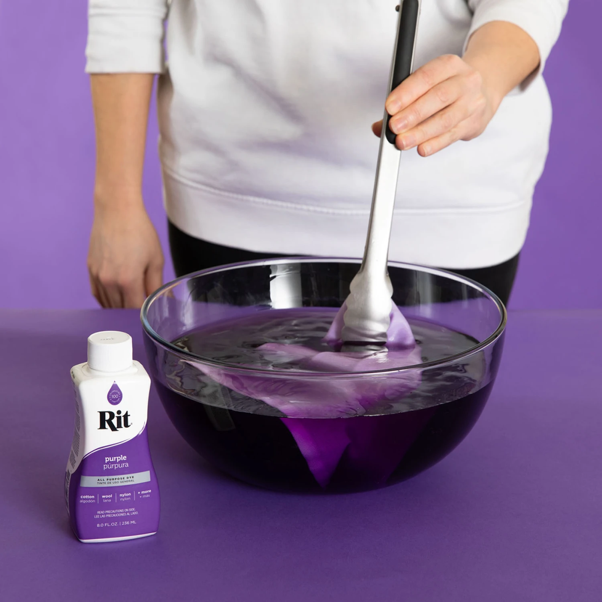Rit Dye Liquid Purple / Líquido para Teñir Morado Pintura para Tela Rit
