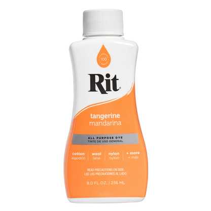 Rit Dye Liquid Tangerine / Líquido para Teñir Mandarina Pintura para Tela Rit