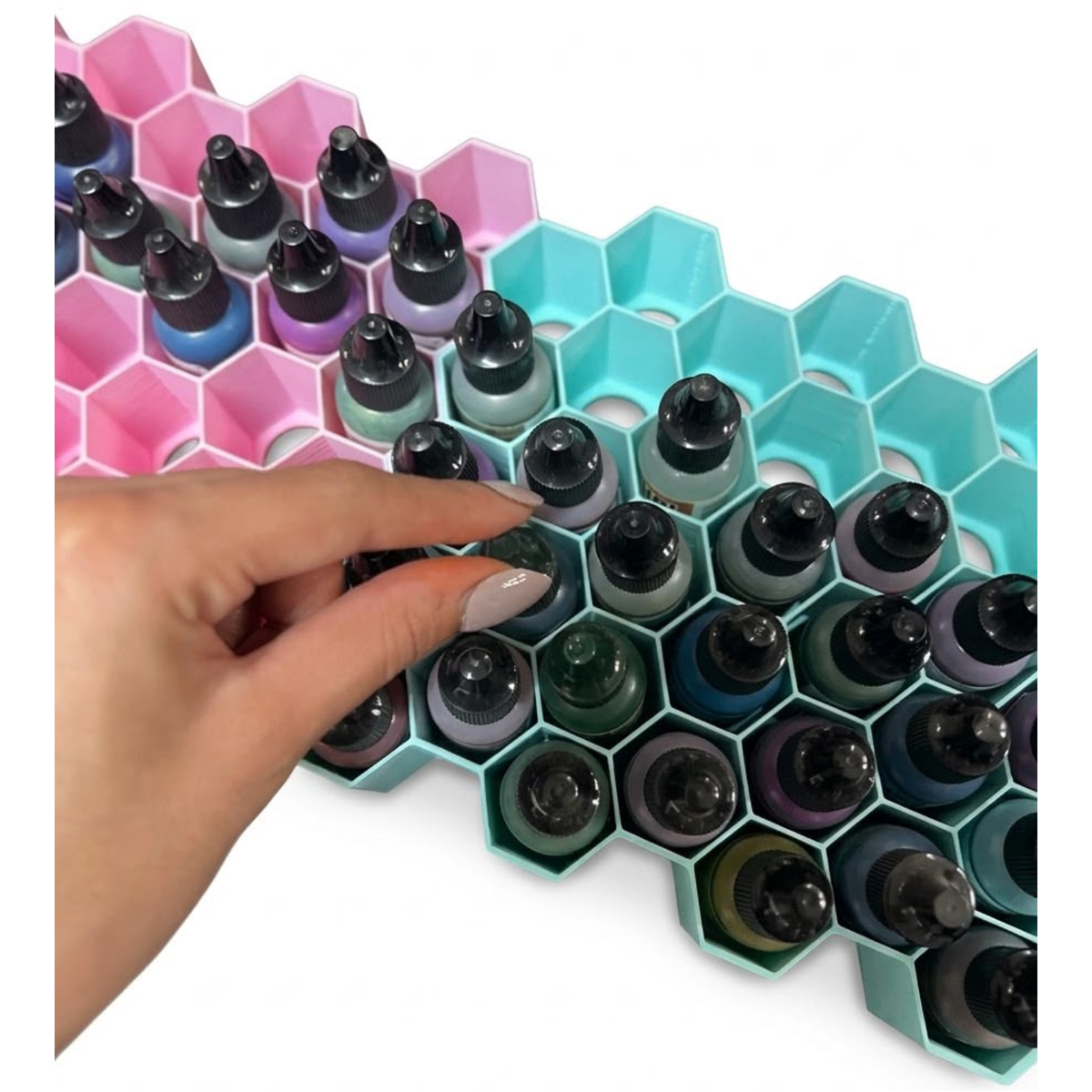 Organizador Panal para Tintas al Alcohol color Lila Almacenamiento y Organización Hobbees