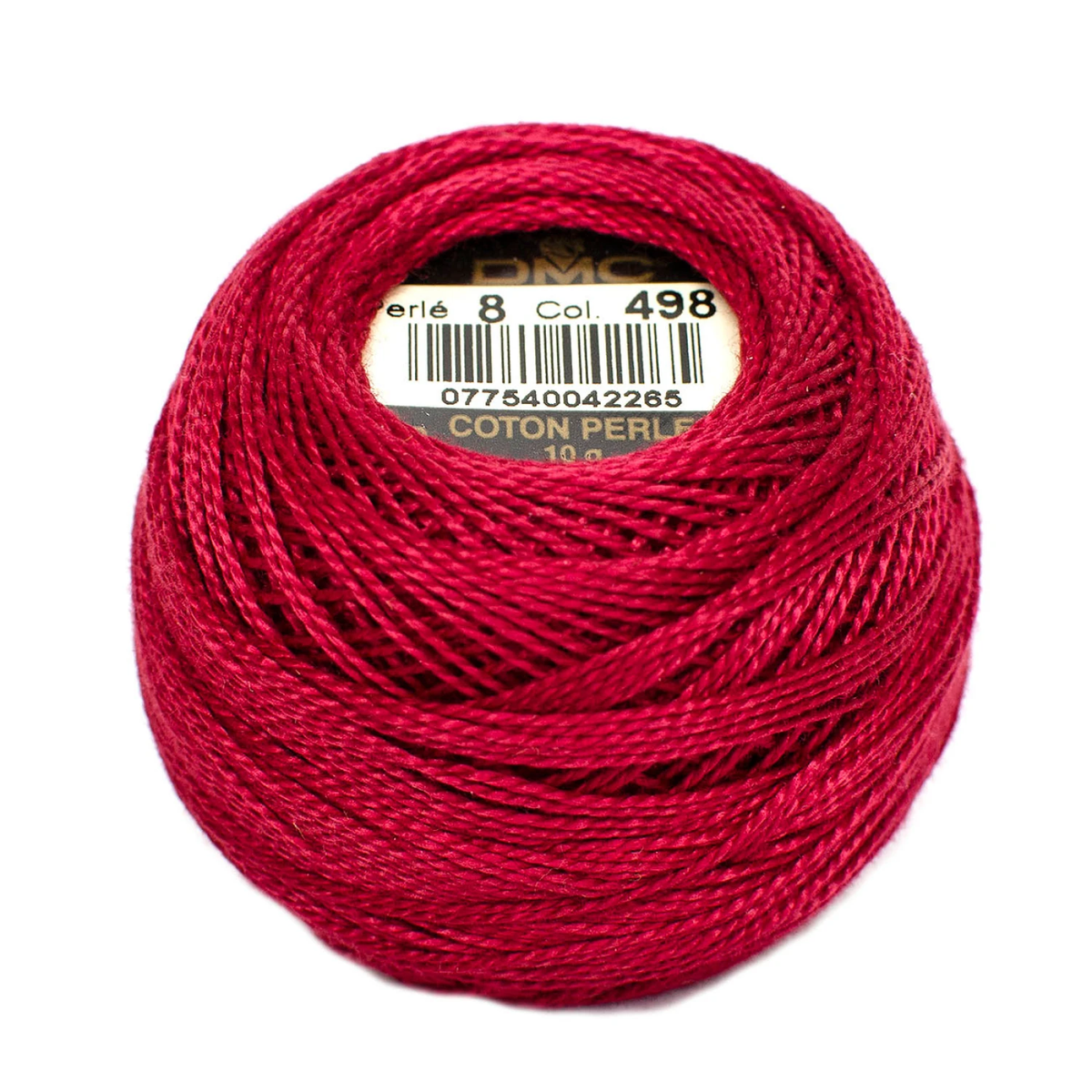 Pearl Cotton Balls No.8 Dark Christmas Red / Hilo Perlé No.8 Rojo Navidad Listones e Hilos DMC