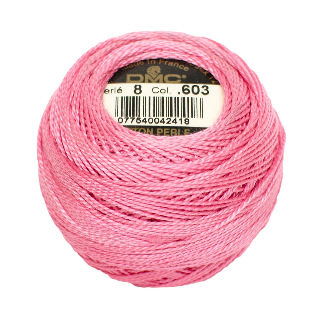 Pearl Cotton Balls No.8 Cranberry / Hilo Perlé No.8 Arándano Listones e Hilos DMC