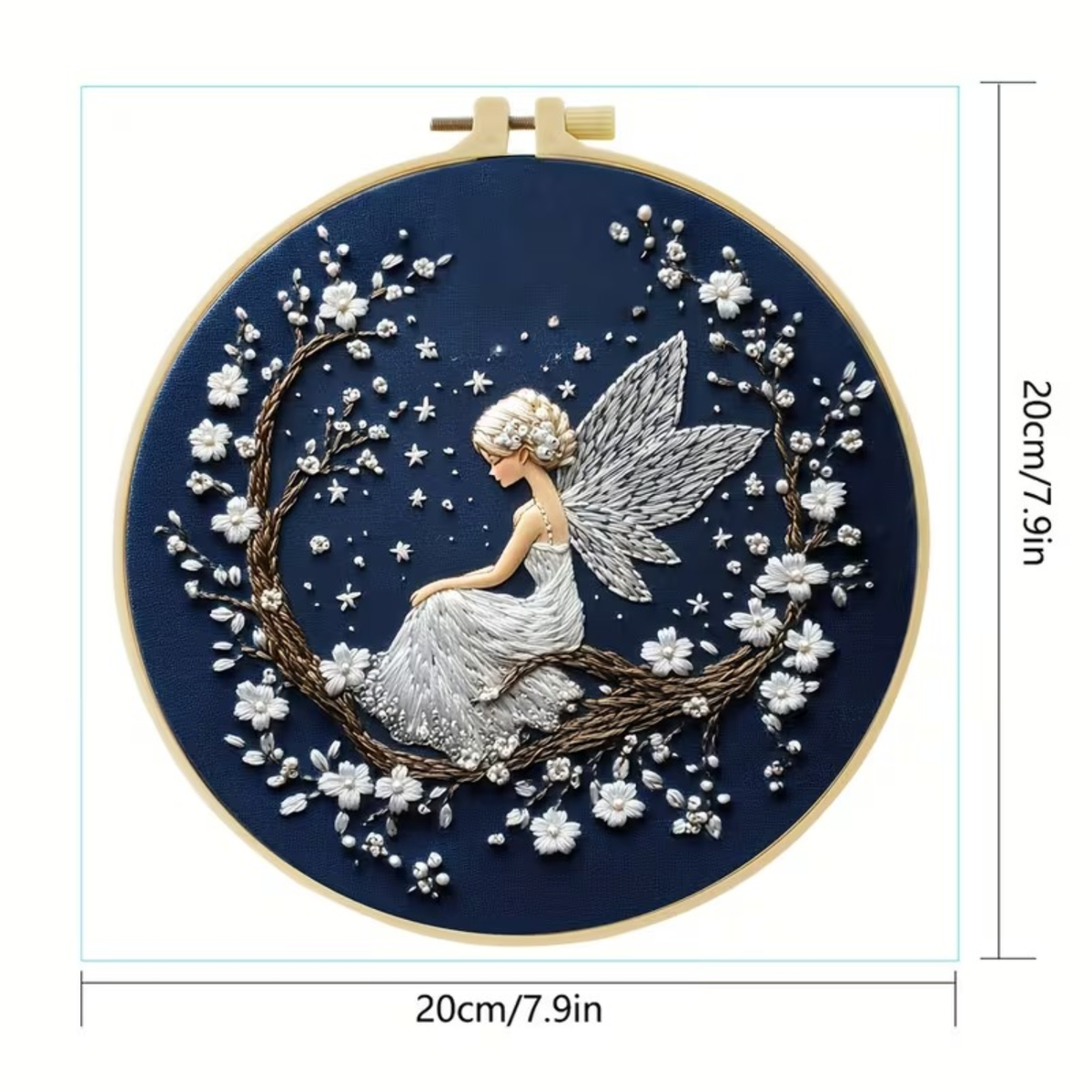 Kit Bordado Flower Fairy Embroidery Kit 20cm