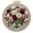 Kit Bordado Colorful Roses Embroidery Kit 20cm Costura Dowdell