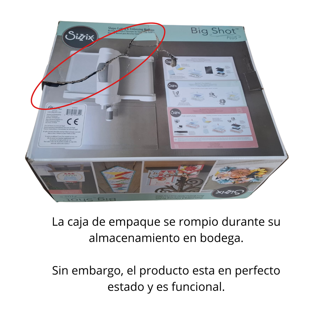 EA Big Shot PLUS White &amp; Gray Machine / Máquina de Corte y Grabado