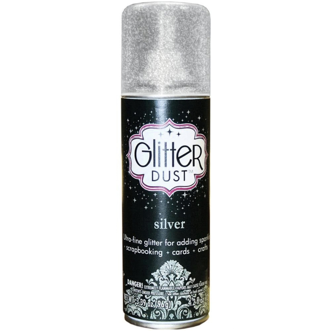 Glitter Dust Spray Silver / Aerosol de Brillitos Plateados Pintura y Medios Mixtos Thermo Web