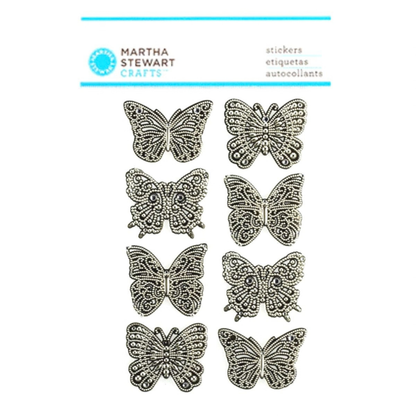 Elegant Filigree Butterflies / Autoadhesivos de Filigrana Elegante de Mariposa Stickers Martha Stewart