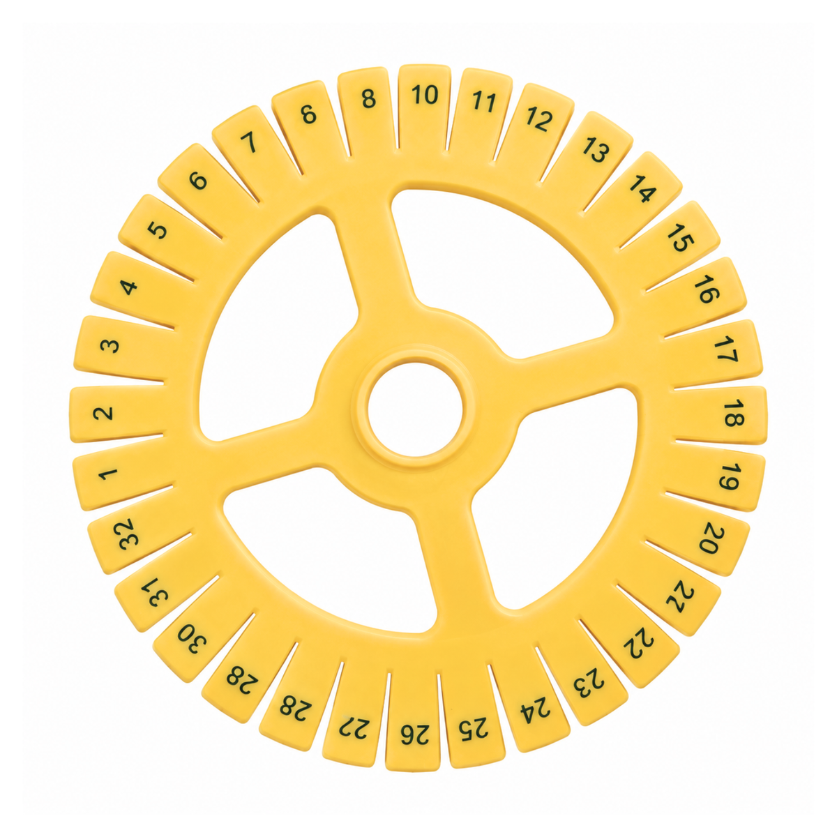 Disco de Trenzado Kumihimo / Disco para hacer Pulseras DIY Amarillo Costura Hobbees