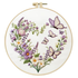 Kit Bordado Floral Heart Embroidery Kit 20cm Costura Dowdell