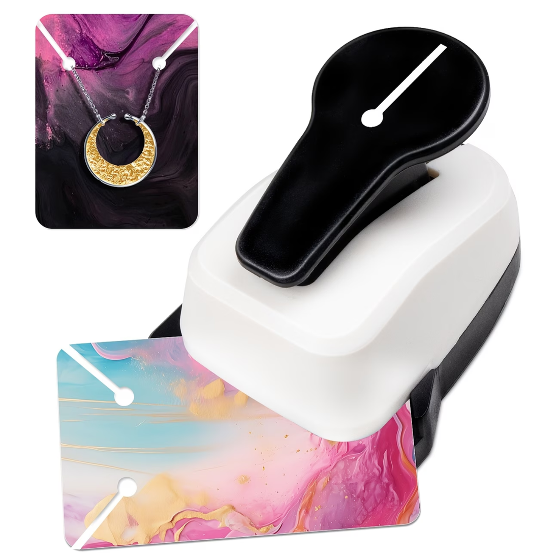 Corner Necklace Card Punch / Perforadora para Crear Exhibidor de Collares Perforadoras Hobbees
