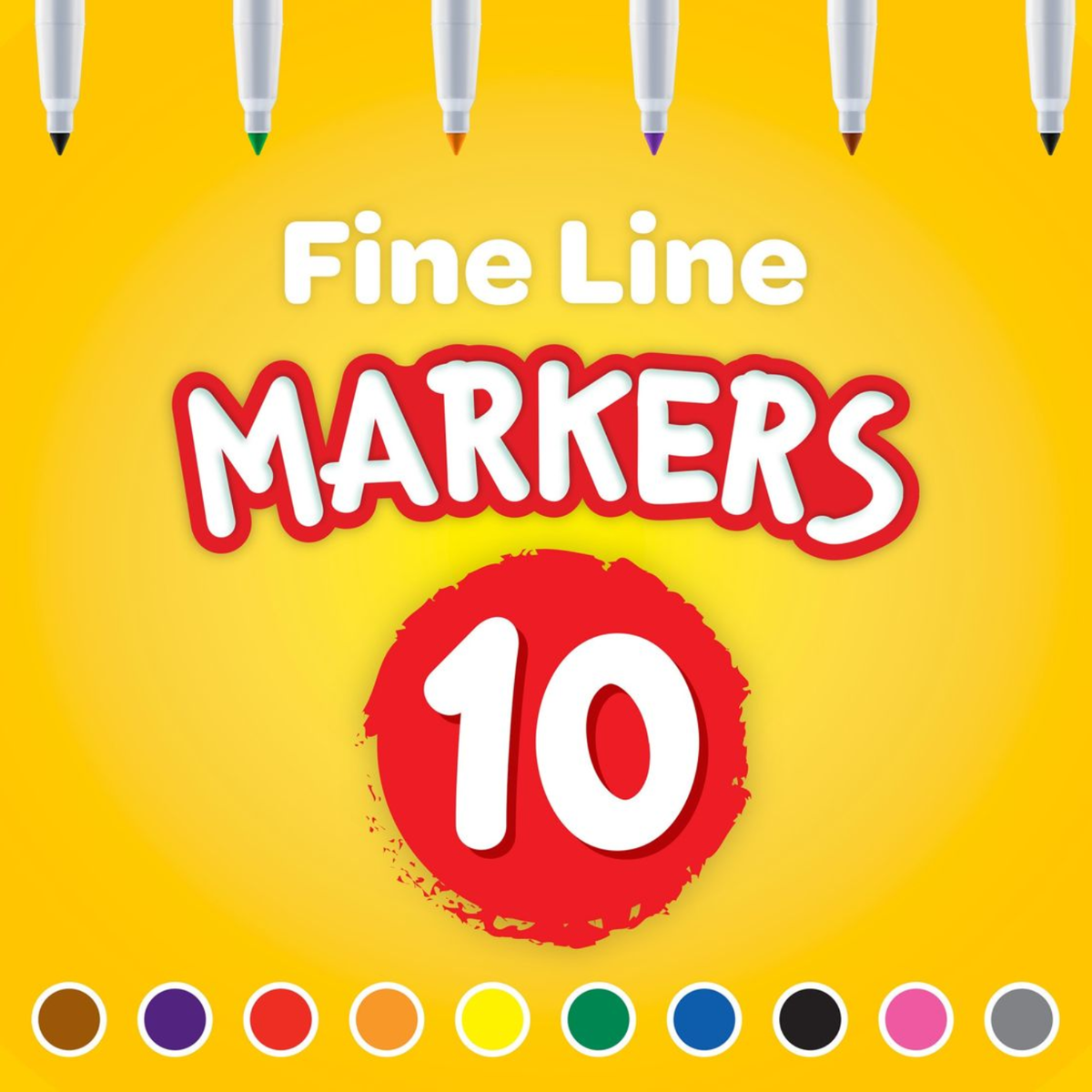 Fine Line Markers / 10 Marcadores Punta Fina