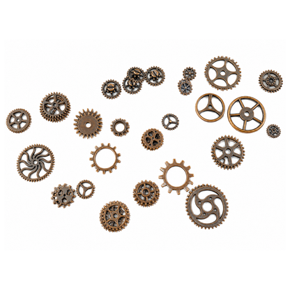 Steampunk Gears Buttons / 50 Botones de Engranes Cobre Steampunk Adornos / Embellishments Hobbees