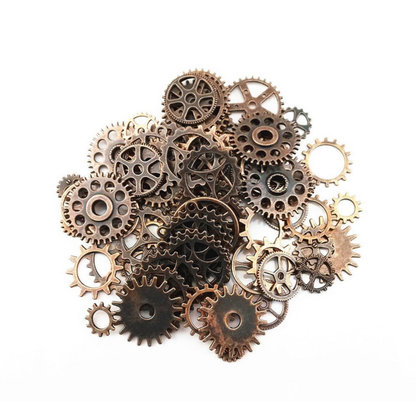 Steampunk Gears Buttons / 50 Botones de Engranes Cobre Steampunk Adornos / Embellishments Hobbees