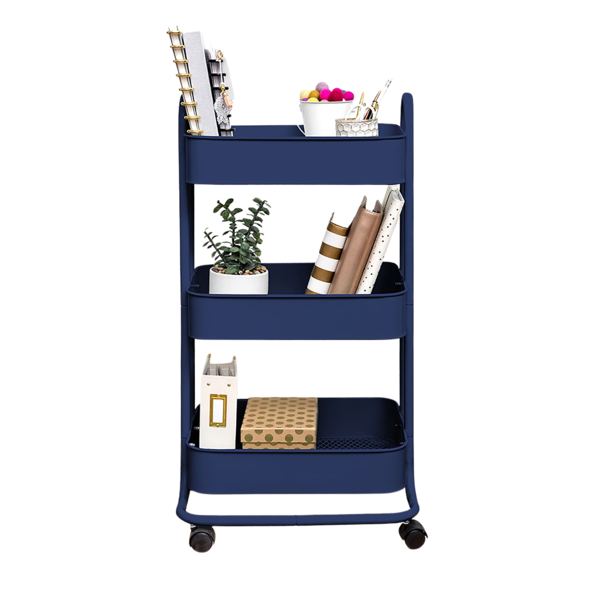 A La Cart Storage Cart / Carrito Organizador Navy Almacenamiento y Organización We R Memory Keepers