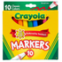 Broad Line Markers / 10 Marcadores Punta Gruesa Marcadores & Plumones Crayola