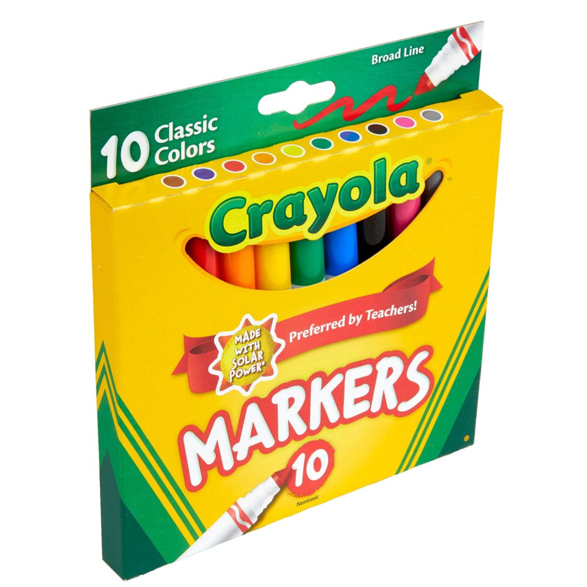 Broad Line Markers / 10 Marcadores Punta Gruesa Marcadores &amp; Plumones Crayola