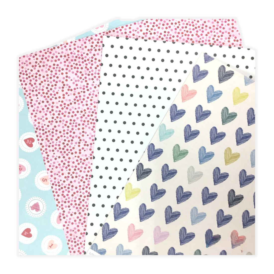Súper Paquete de 40 Hojas de Papel Surtido de 12 pulgadas Papel Hobbees