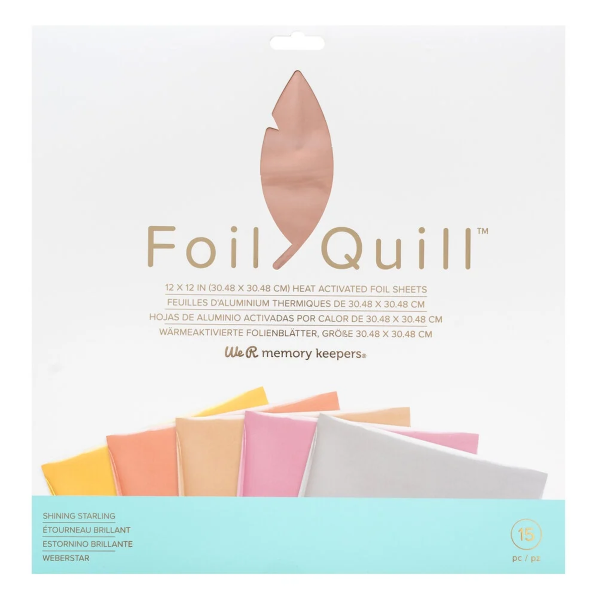Foil Quill Sheets Gold / Hojas de Aluminio Reactivo 5 Colores