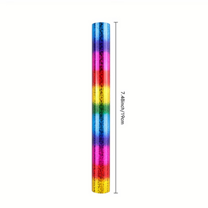 Rollo de Foil para Tinta Toner Arcoiris Sparkle 19.5cm x 5m Foil Hobbees