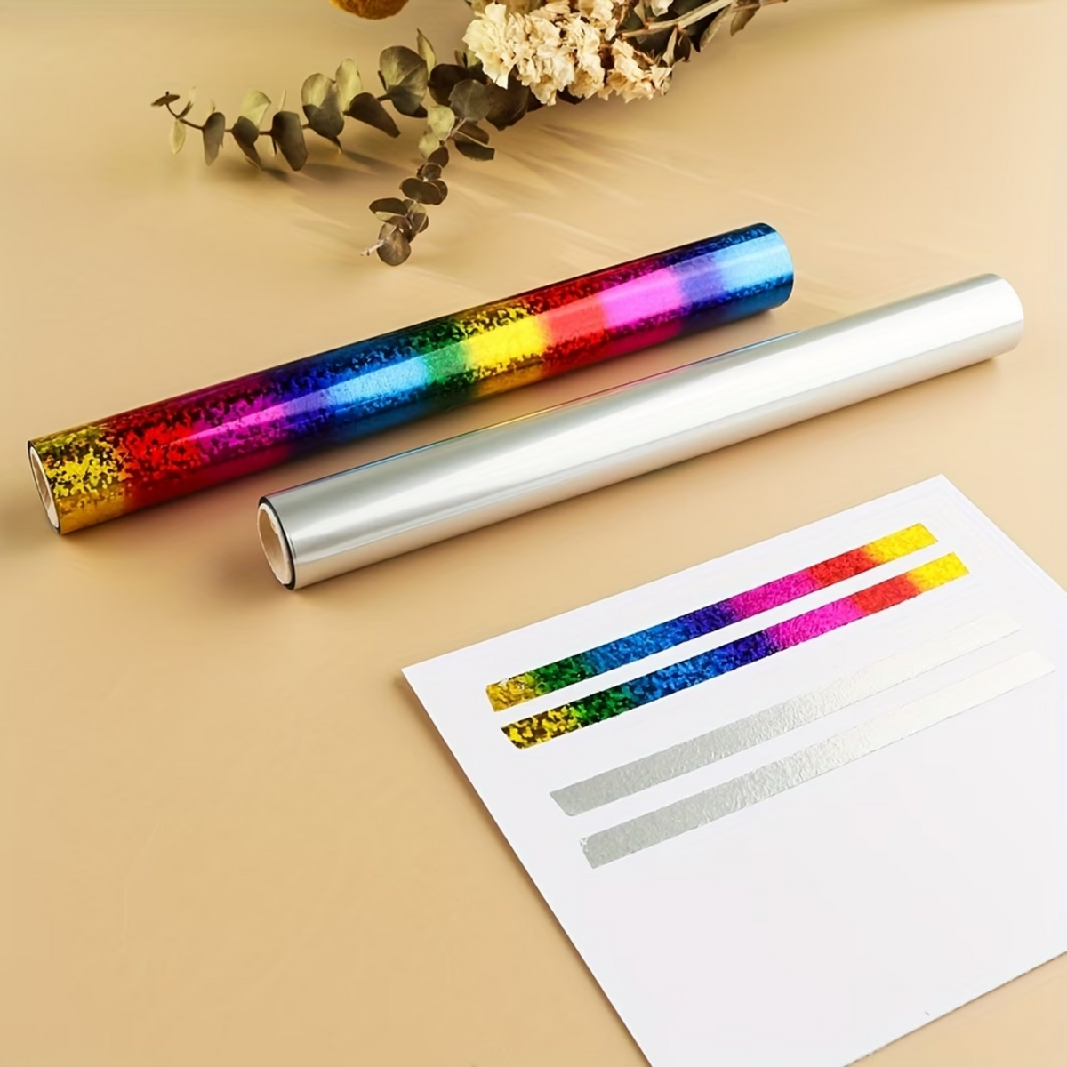 Rollo de Foil para Tinta Toner Arcoiris Sparkle 19.5cm x 5m Foil Hobbees