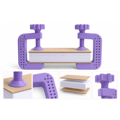 Set de 2 Mini Prensas Morado para Encuadernación