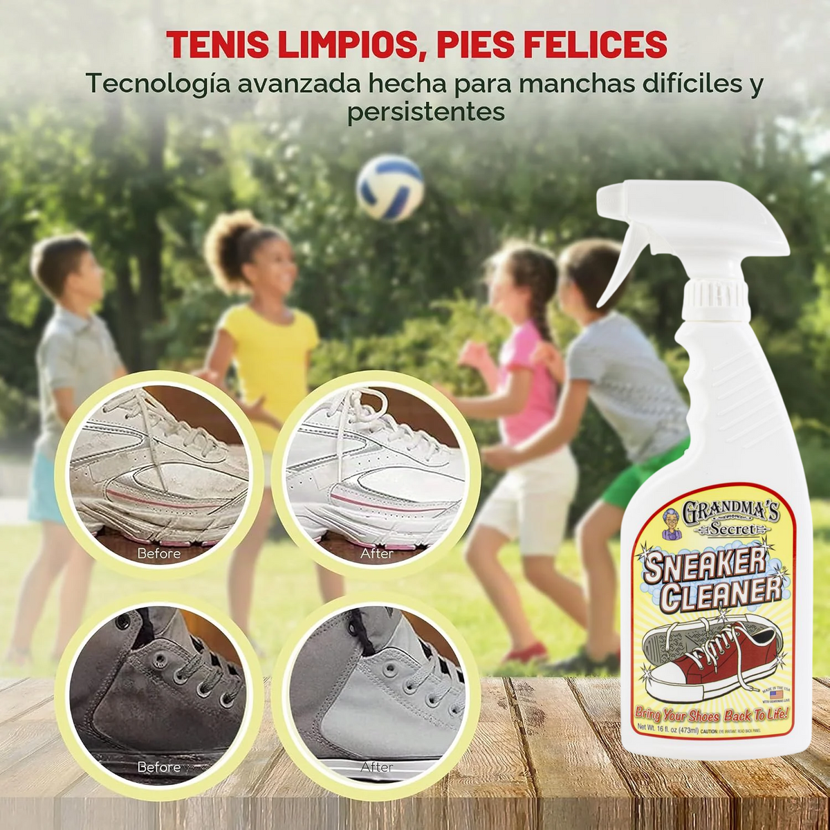 Sneaker Cleaner Spray / Limpiador para Zapatillas Medios Mixtos y Pastas Texturizadoras Grandma&