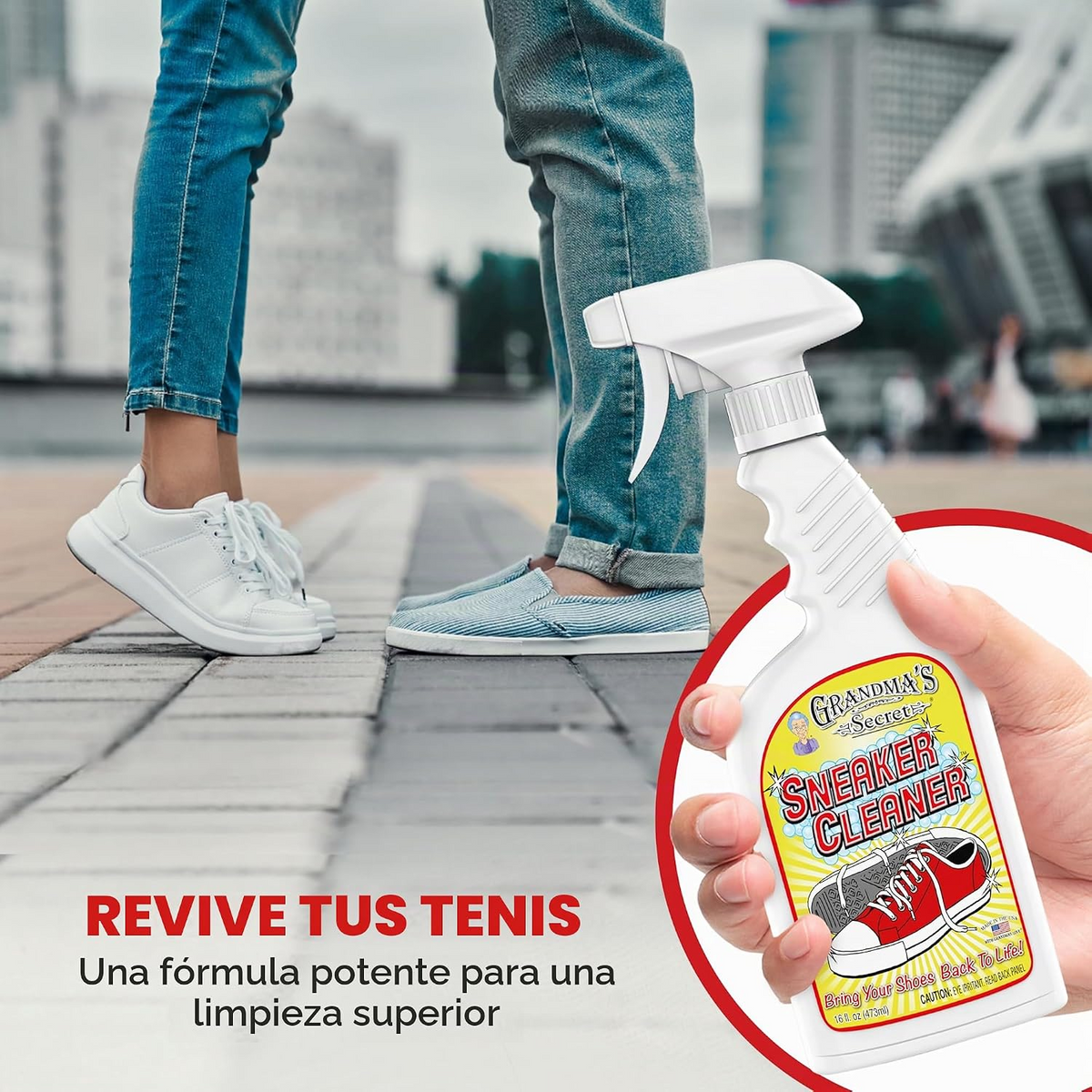 Sneaker Cleaner Spray / Limpiador para Zapatillas Medios Mixtos y Pastas Texturizadoras Grandma&