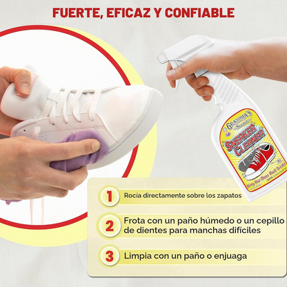 Sneaker Cleaner Spray / Limpiador para Zapatillas Medios Mixtos y Pastas Texturizadoras Grandma&