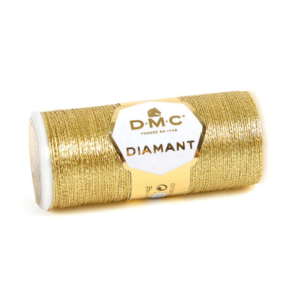 Diamant Metallic Thread Light Gold / Hilo Metálico Oro Claro Listones e Hilos DMC