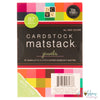 Single-Sided Mat Stack Jewels /  Block de Cartulina Multicolor 4.5&quot;